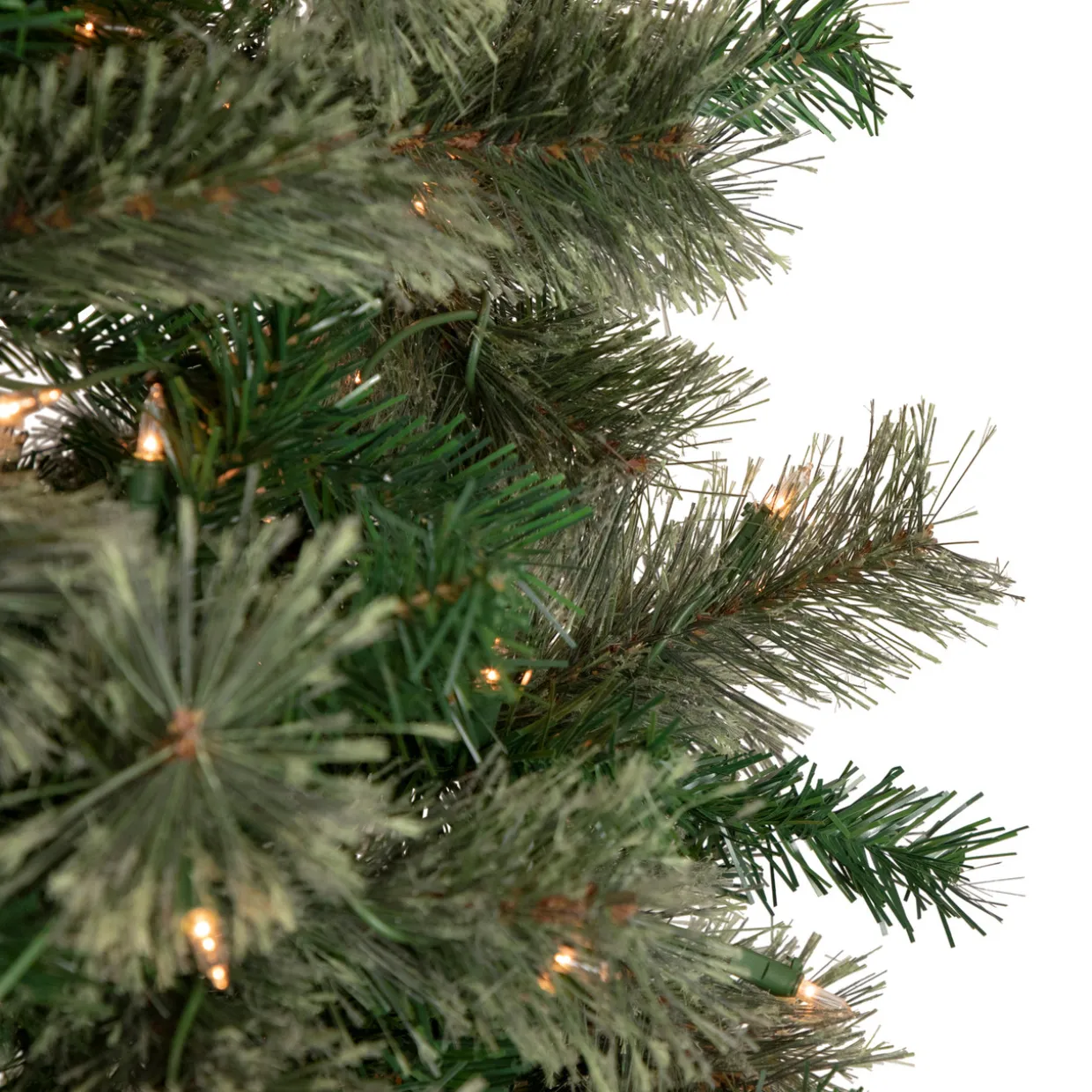 6.5' Pre-Lit Oregon Cashmere Pine Artificial Christmas Tree, Clear Lights