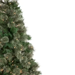 6.5' Pre-Lit Oregon Cashmere Pine Artificial Christmas Tree, Clear Lights
