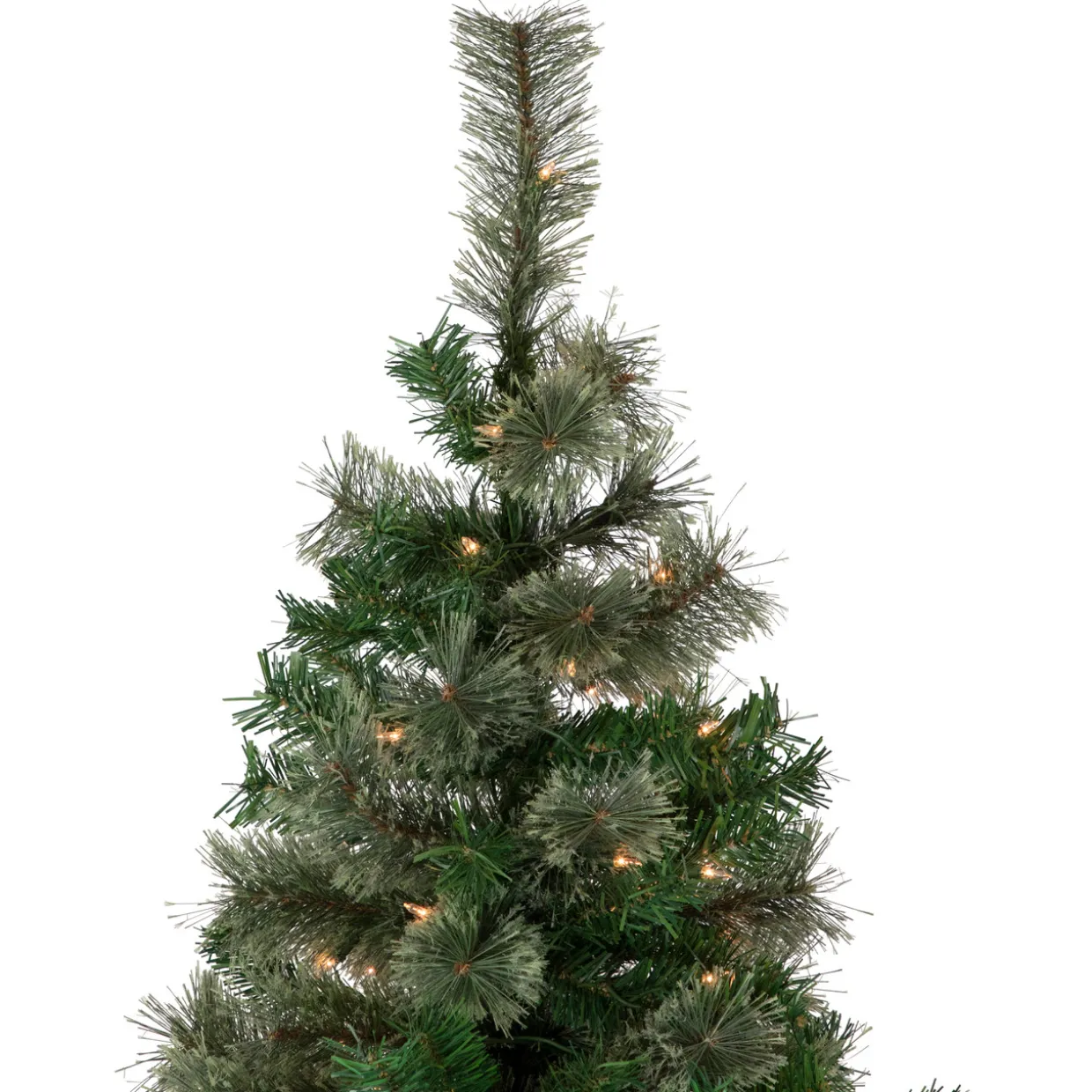 6.5' Pre-Lit Oregon Cashmere Pine Artificial Christmas Tree, Clear Lights
