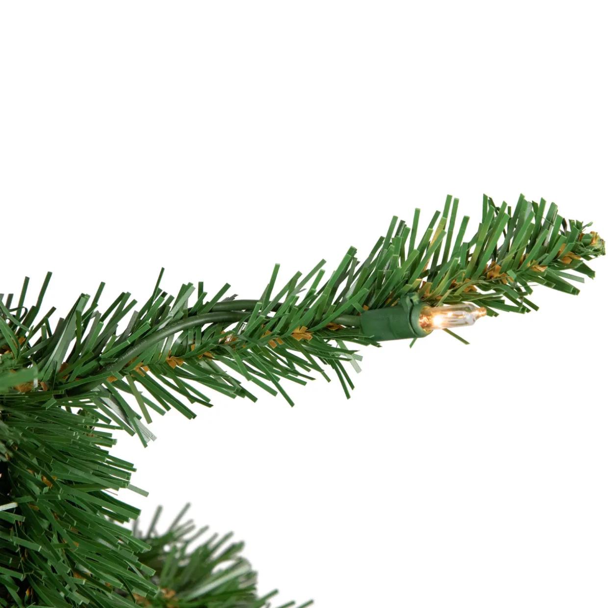 7.5' Pre-Lit Pencil White River Fir Artificial Christmas Tree - Clear Lights