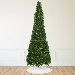 16' Pre-Lit Pendleton Spruce Slim Artificial Christmas Tree, Clear Lights