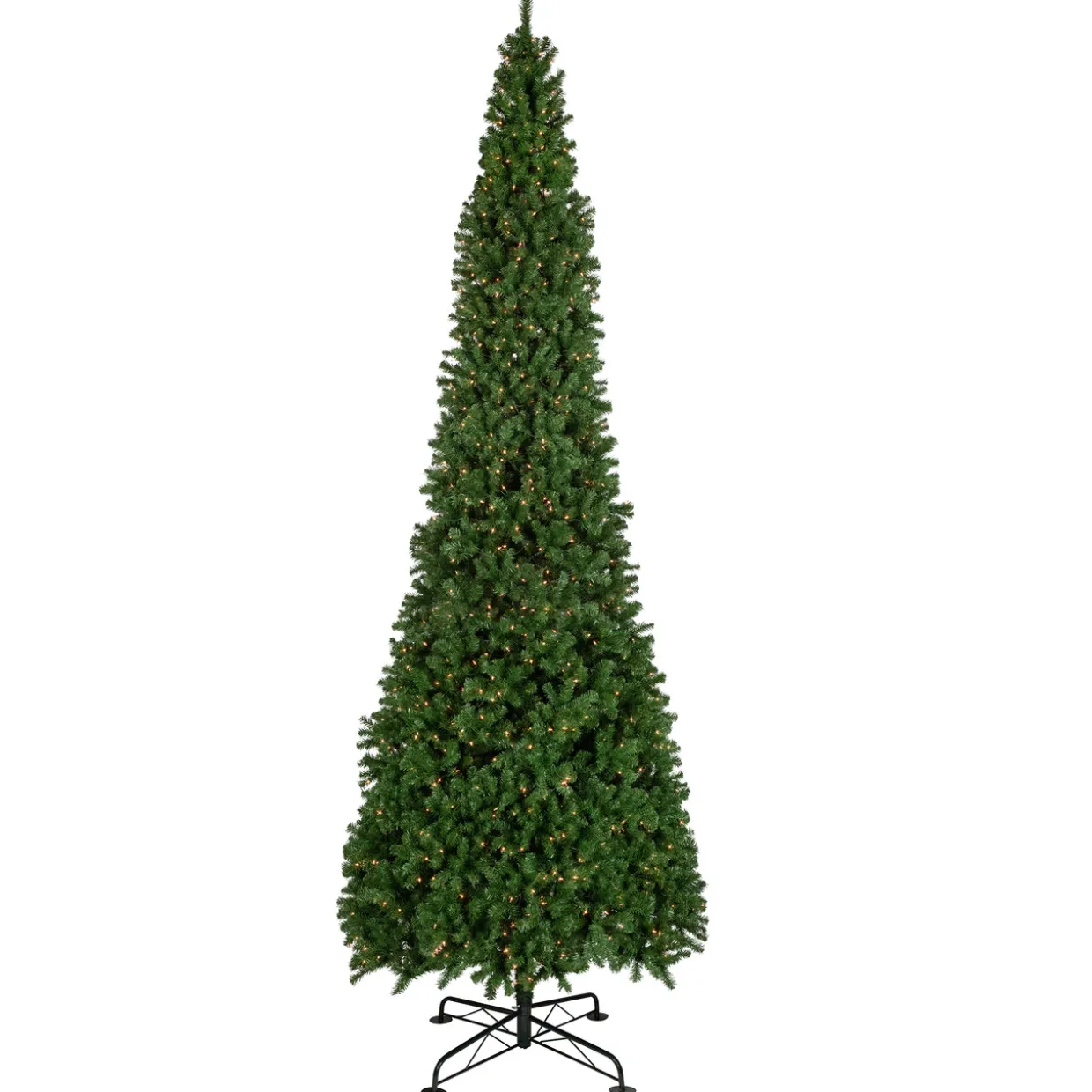 16' Pre-Lit Pendleton Spruce Slim Artificial Christmas Tree, Clear Lights