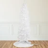 9' Pre-Lit Rapids White Pine Pencil Artificial Christmas Tree, Clear Lights