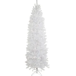 9' Pre-Lit Rapids White Pine Pencil Artificial Christmas Tree, Clear Lights