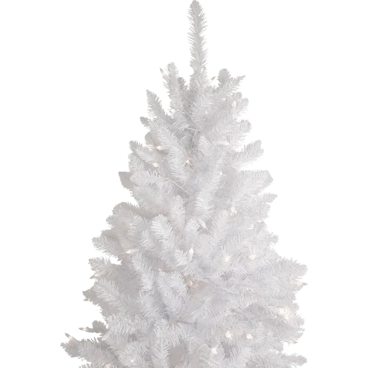 9' Pre-Lit Rapids White Pine Pencil Artificial Christmas Tree, Clear Lights