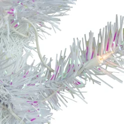 3' Pre-lit Rockport White Pine Artificial Christmas Tree, Clear Lights