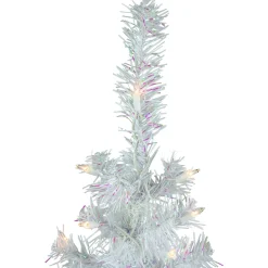 3' Pre-lit Rockport White Pine Artificial Christmas Tree, Clear Lights