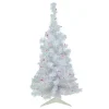 3' Pre-lit Rockport White Pine Artificial Christmas Tree, Purple Lights