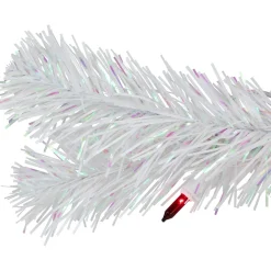 2' Pre-lit Rockport White Pine Artificial Christmas Tree, Multi Lights