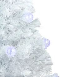 3' Pre-Lit White Fiber Optic Artificial Christmas Tree, White Lights