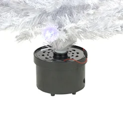 3' Pre-Lit White Fiber Optic Artificial Christmas Tree, White Lights