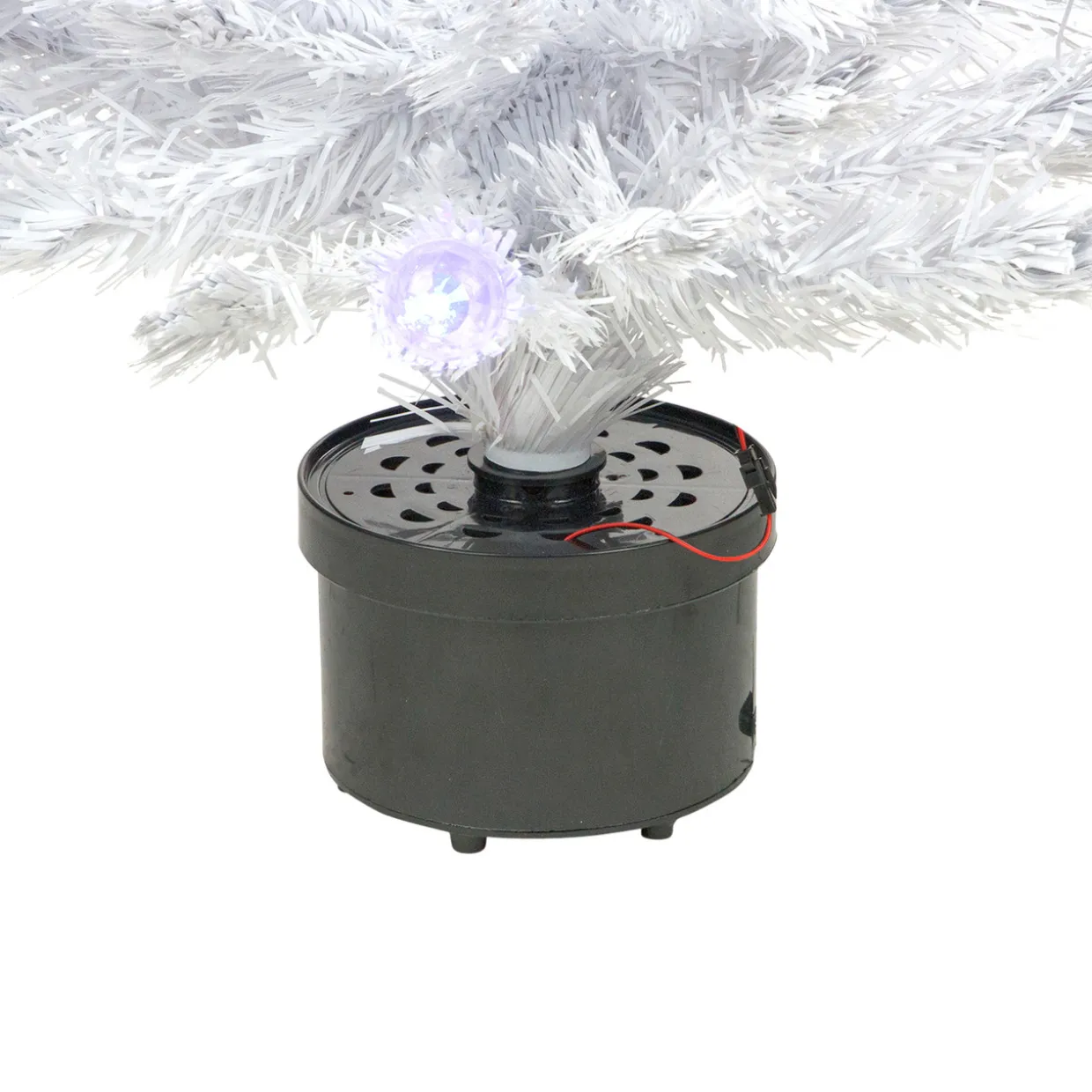 3' Pre-Lit White Fiber Optic Artificial Christmas Tree, White Lights