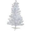 3' Pre-lit White Iridescent Pine Artificial Christmas Tree - Multi Lights