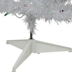 3' Pre-lit White Iridescent Pine Artificial Christmas Tree - Multi Lights