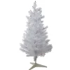 3' Pre-Lit White Medium Iridescent Pine Artificial Christmas Tree - Purple Lights