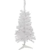 3' Pre-Lit Woodbury White Pine Slim Artificial Christmas Tree, Blue Lights
