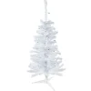 3' Pre-Lit Woodbury White Pine Slim Artificial Christmas Tree, Green Lights
