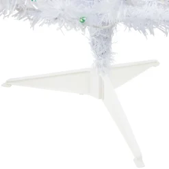 3' Pre-Lit Woodbury White Pine Slim Artificial Christmas Tree, Green Lights