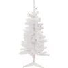 3' Pre-Lit Woodbury White Pine Slim Artificial Christmas Tree, Multi Lights