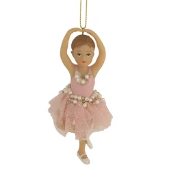 4.25" Pretty in Pink Ballerina Girl Christmas Ornament