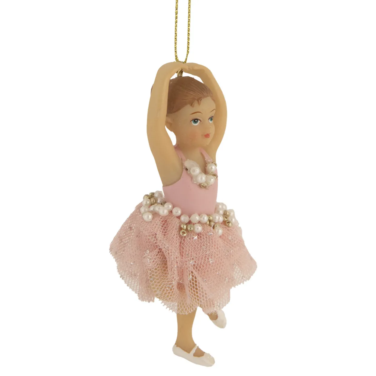 4.25" Pretty in Pink Ballerina Girl Christmas Ornament