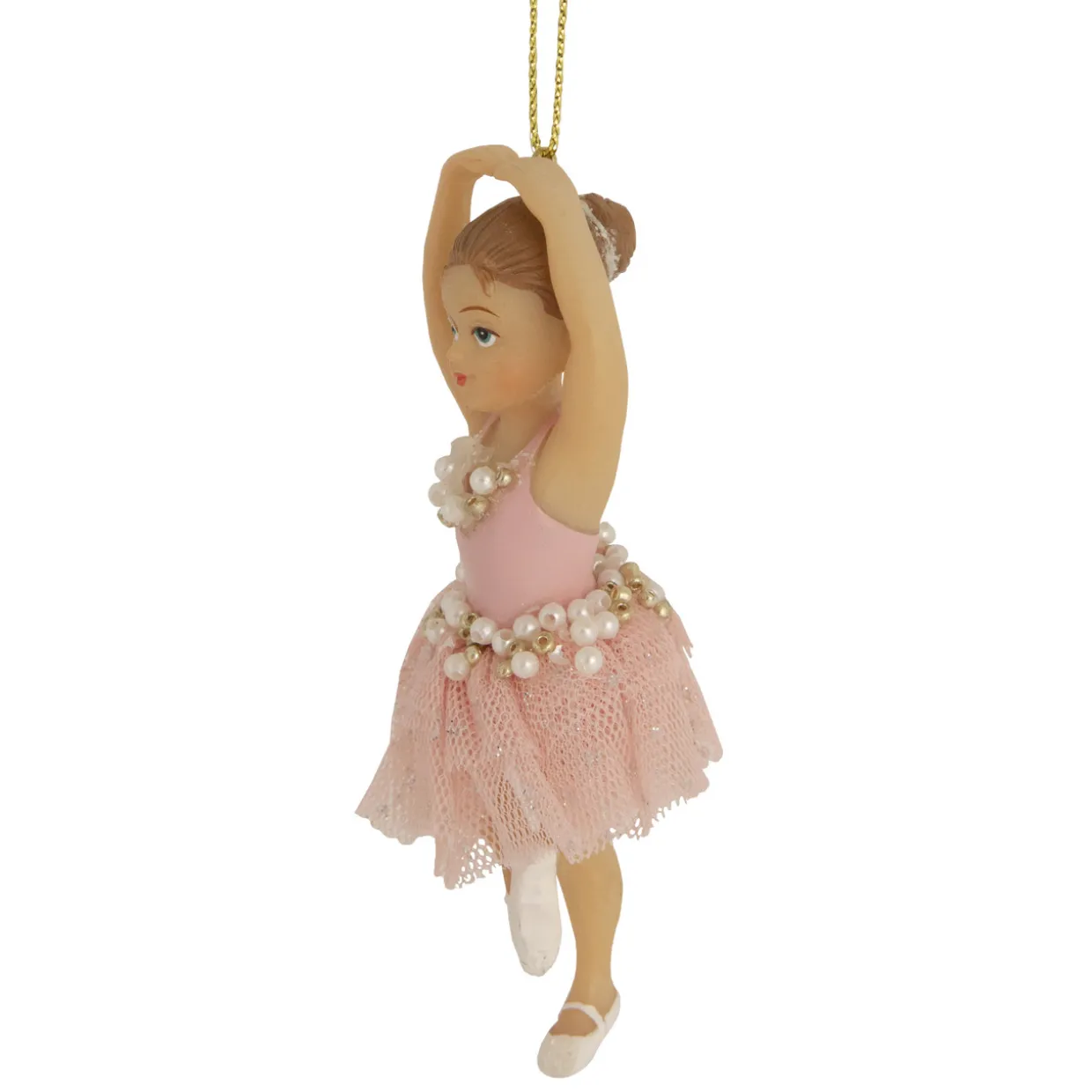 4.25" Pretty in Pink Ballerina Girl Christmas Ornament