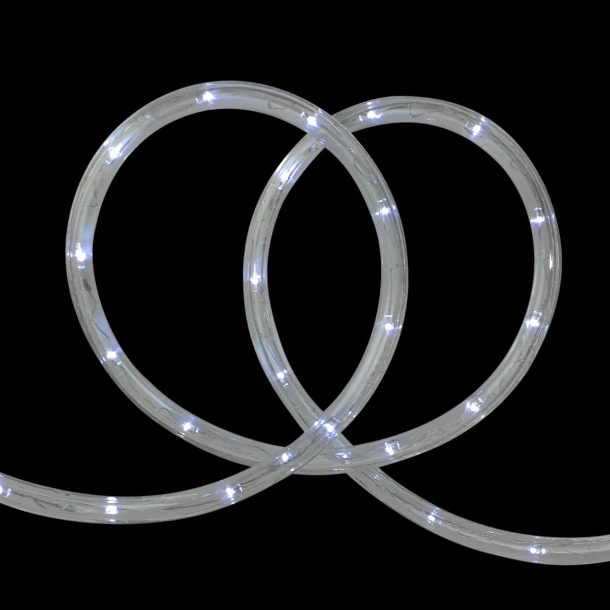 18' Pure White LED Indoor/Outdoor Christmas Rope Lights