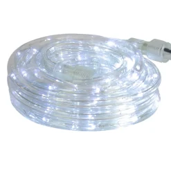 18' Pure White LED Indoor/Outdoor Christmas Rope Lights