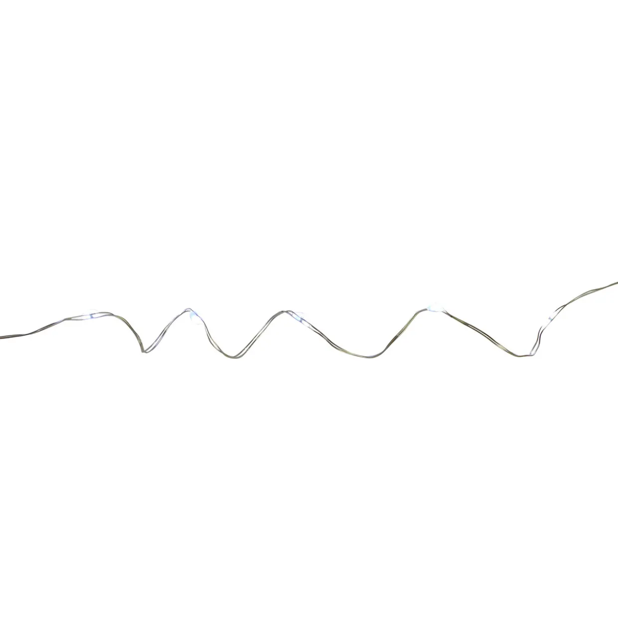 100 Pure White LED Micro Fairy Lights - 16.25 ft Copper Wire