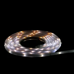 18' Pure White LED Outdoor Christmas Linear Tape Lighting - White Finish