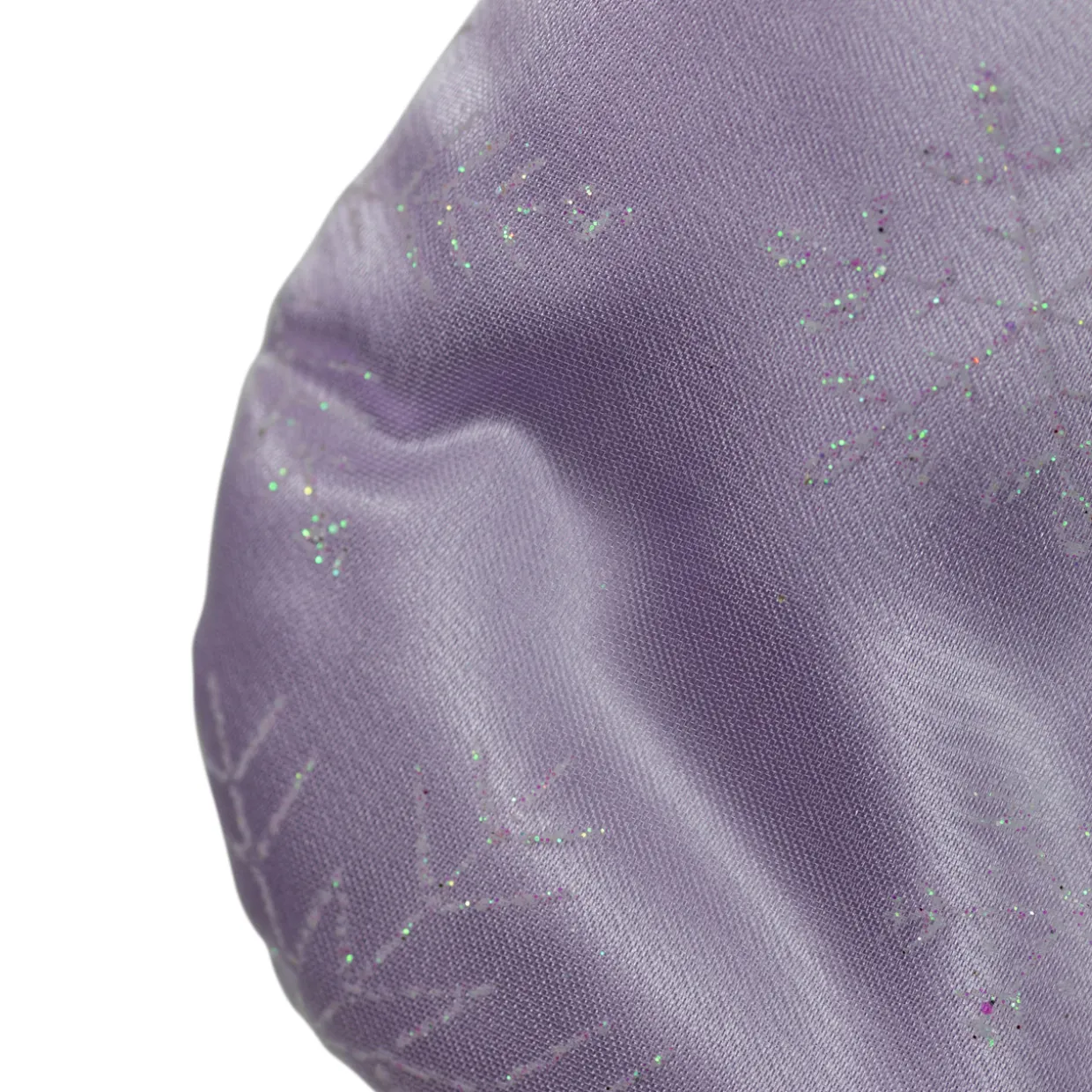 20" Purple and White Glittered Snowflake Christmas Stocking with Cuff