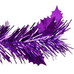 4' Purple Tinsel Pop-Up Artificial Christmas Tree, Unlit