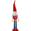 16.75" Red and Blue Dots Christmas Nutcracker Figurine