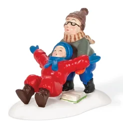 2" Red and Blue Ralphie to the Rescue Christmas Figurine
