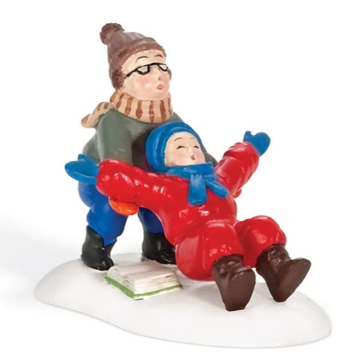 2" Red and Blue Ralphie to the Rescue Christmas Figurine