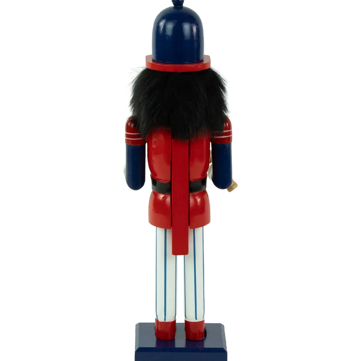 14" Red and Blue Wooden Christmas Nutcracker Baseball Player