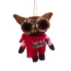 6.5" Red and Brown Plush Woodland Owl with Knit Clothing Christmas Ornament