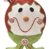 9" Red and Green Glittered Shatterproof Gingerbread Boy Christmas Ornament