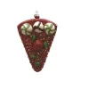 5" Red and Green Shatterproof Strawberry Cake Slice Christmas Ornament