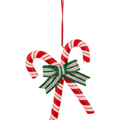 5.25" Red and White Candy Cane Christmas Ornament