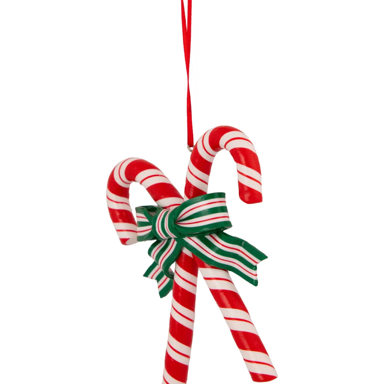 5.25" Red and White Candy Cane Christmas Ornament