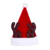 48" Red and White Christmas Santa Hat with Antlers