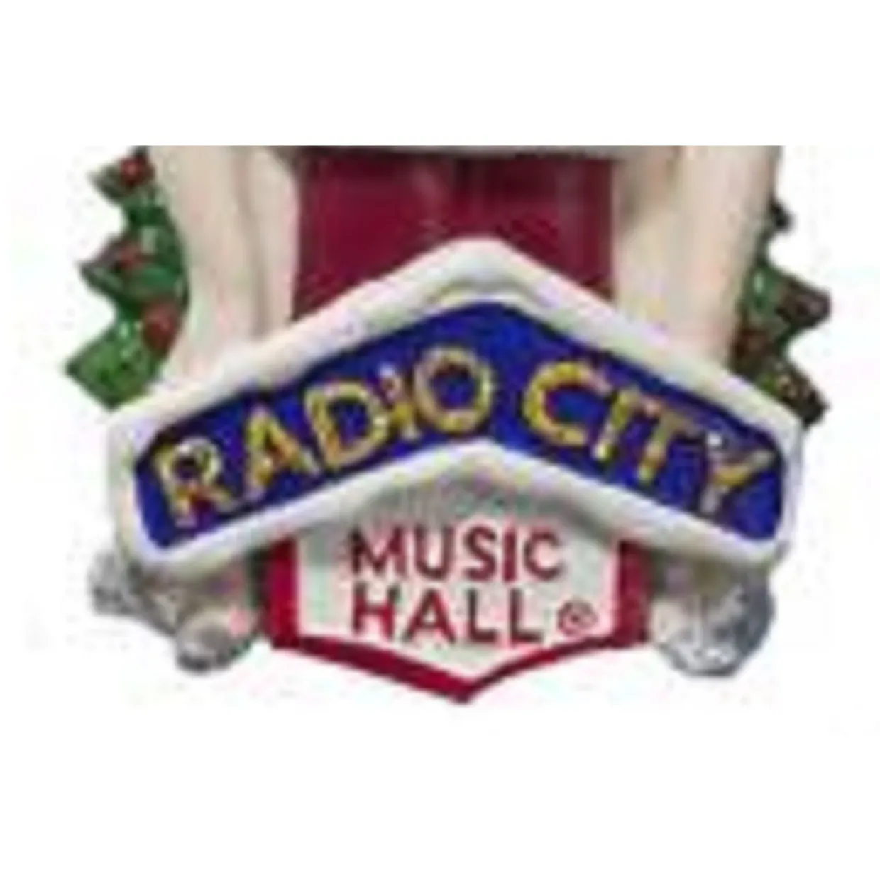 6" Red and White Radio City Rockettes with Santa Claus Christmas Ornament