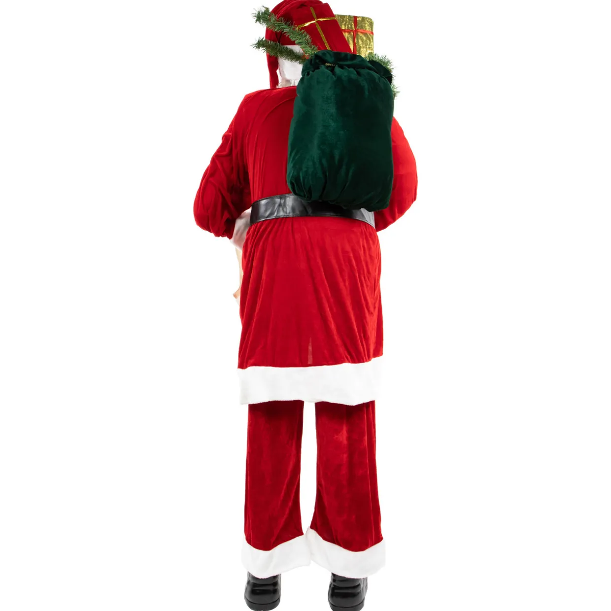 72" Red and White Santa Claus with Naughty or Nice List Christmas Figure