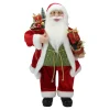 24" Red and White Santa Claus with Presents and Drum Christmas Figure