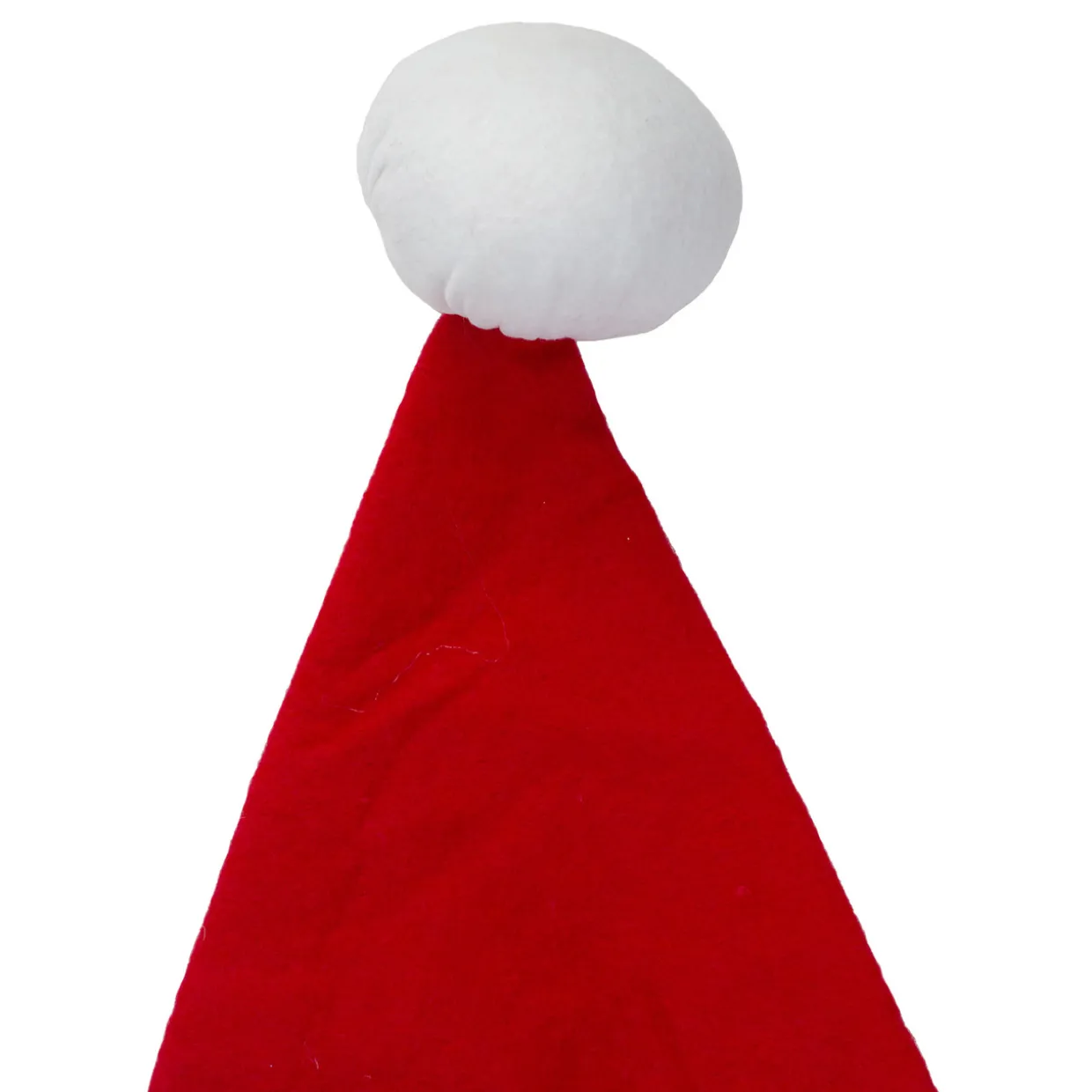 18" Red and White Unisex Adult Christmas Santa Hat Costume Accessory - Large