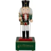 12" Red Animated and Musical Christmas Nutcracker with Trumpet