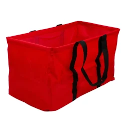 22" Red Collapsible Multi-Purpose Christmas Storage Bag with Carrying Handles