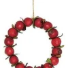 4.5" Red Crab Apple Autumn Harvest Christmas Wreath Ornament