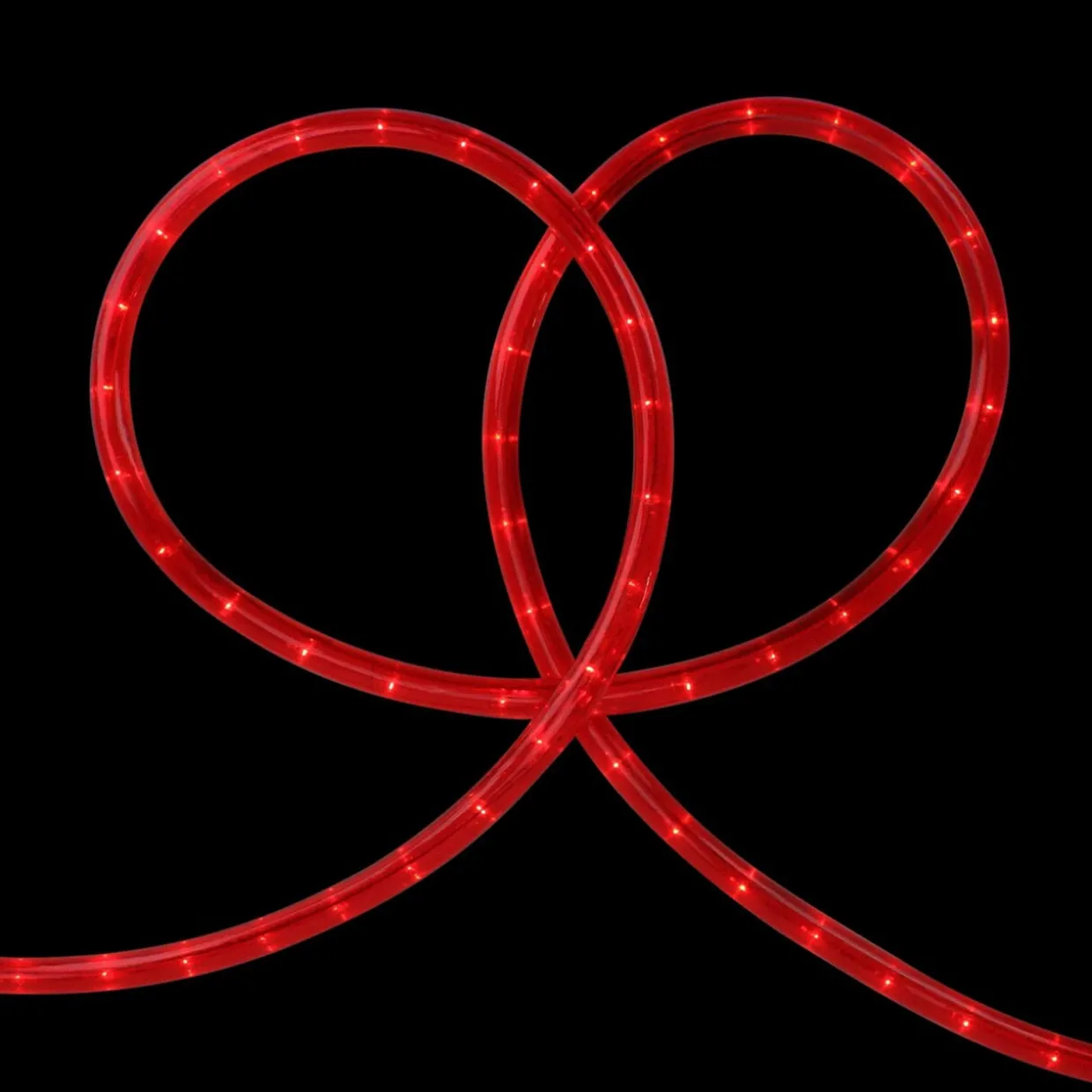 100' Red Incandescent Christmas Rope Lights